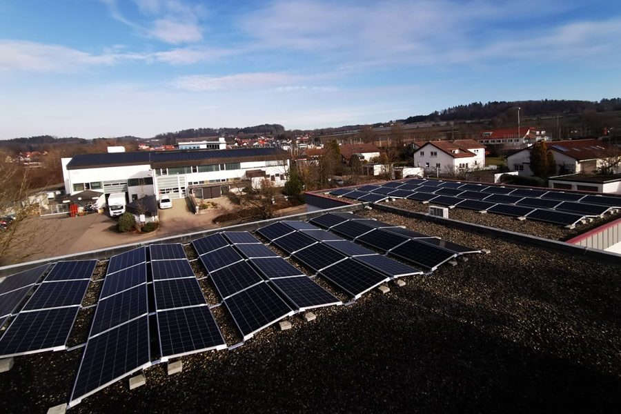 Referenzprojekt: Photovoltaik-Anlage für ein Firmengebäude in Ravensburg