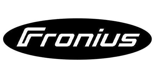 Logo Fronius: innovative Lösungen in den Bereichen Schweißen, Solarenergie und Batterieladegeräte